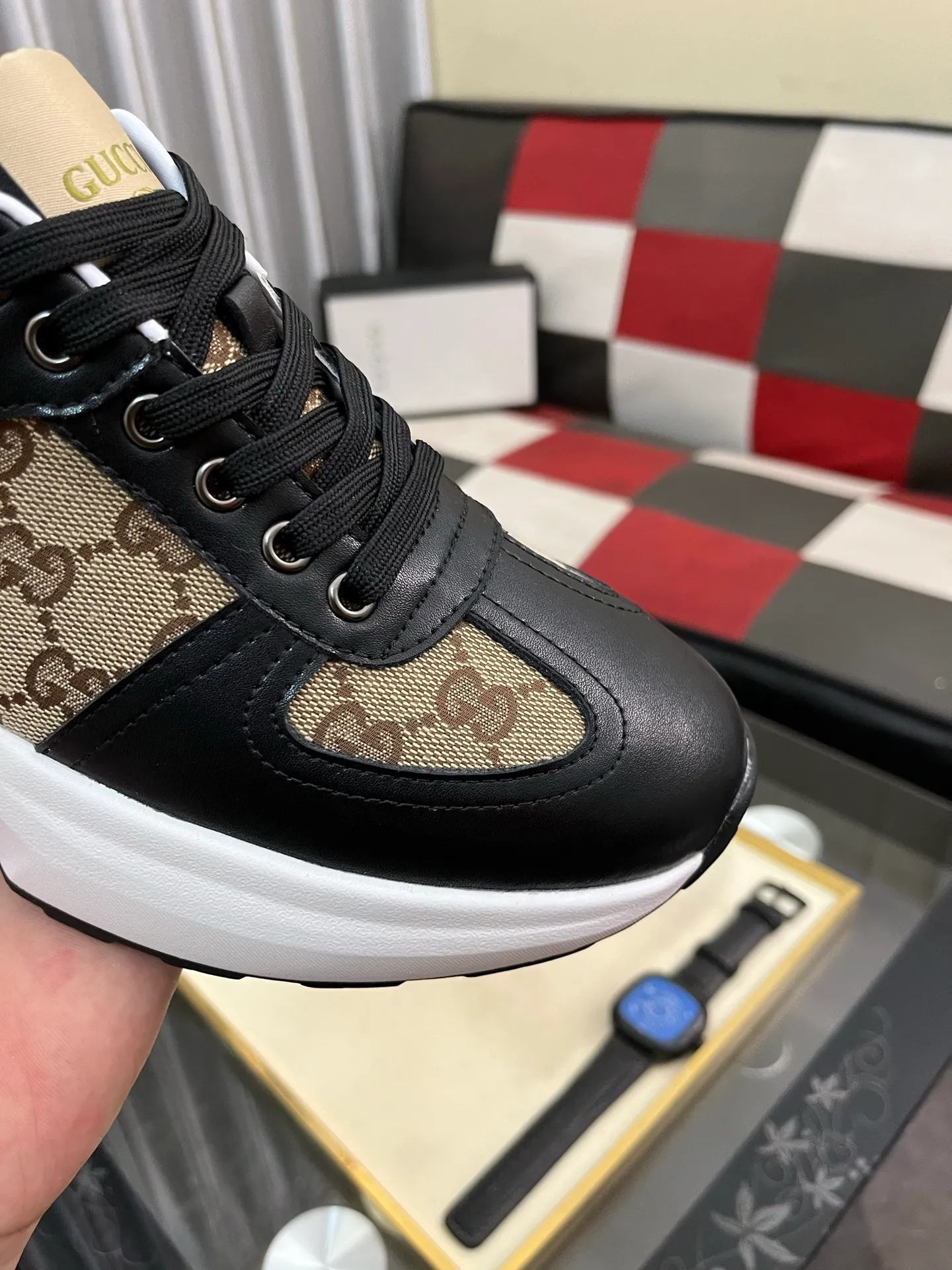 Men's Men's Shoes💰458⌚️⌚️[GUCCI] Gucci men's casual shoes are absolutely popular🔥The ultimate matching item for trendy men! The charm of super texture is irresistible, the main recommendation, the flower leather color is bright! The upper is made of high-quality brand printed fabric with cowhide, breathable leather lining and wear-resistant rubber sole, noble and elegant! Extremely comfortable🎁🎁You can be as handsome as you want💪 38-444️⃣colors available
